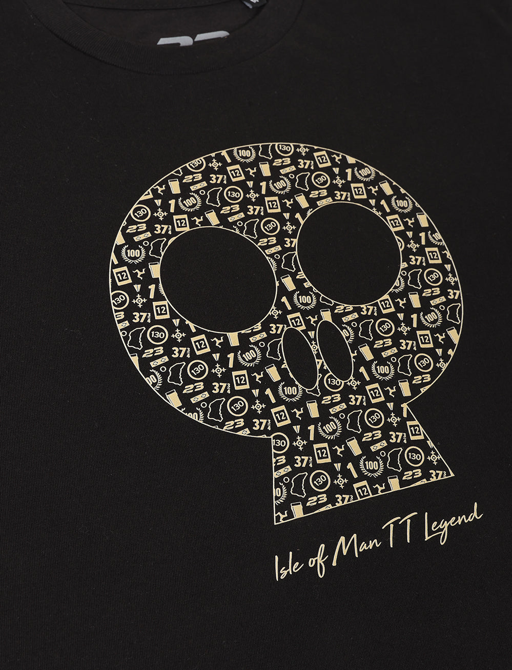 John McGuinness 'Skully' T-Shirt - Black